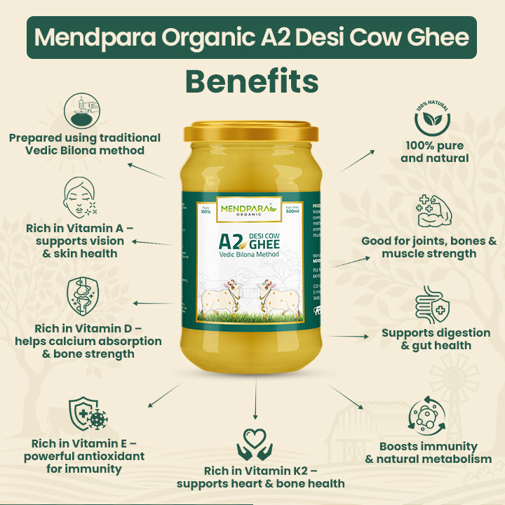 A2 Desi Cow Ghee (500 ml)