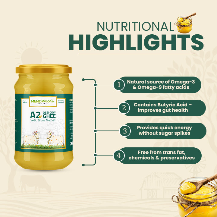 A2 Desi Cow Ghee (500 ml)